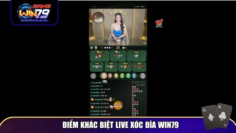 Điểm khác biệt Live Xóc Đĩa Win79